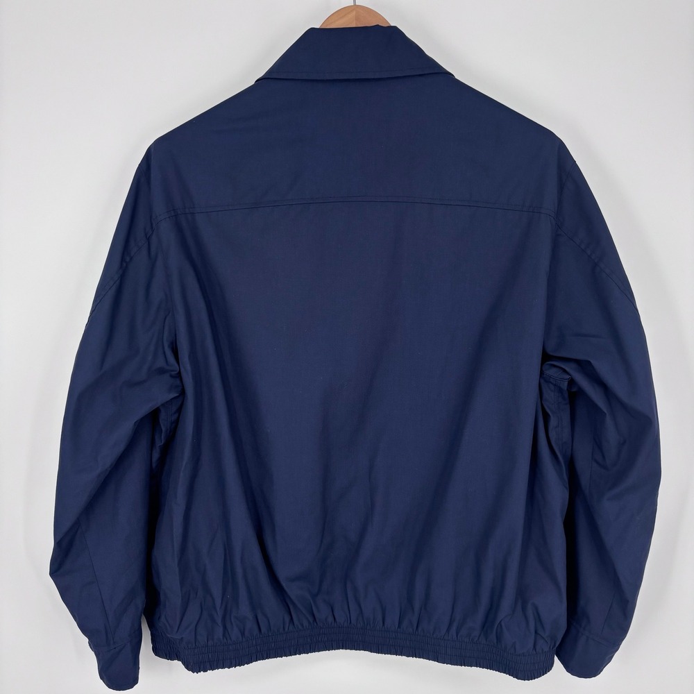 Bullock & Jones Lightweight Bomber Jacket Mens XXL Navy Blue Made in USA Classic - Picture 5 of 11